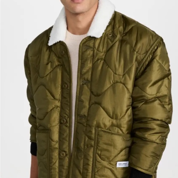 NWT Banks Journal Georgia Jacket Sherpa Collar Mid-Weight Quilted Weave XL M - Picture 6 of 16